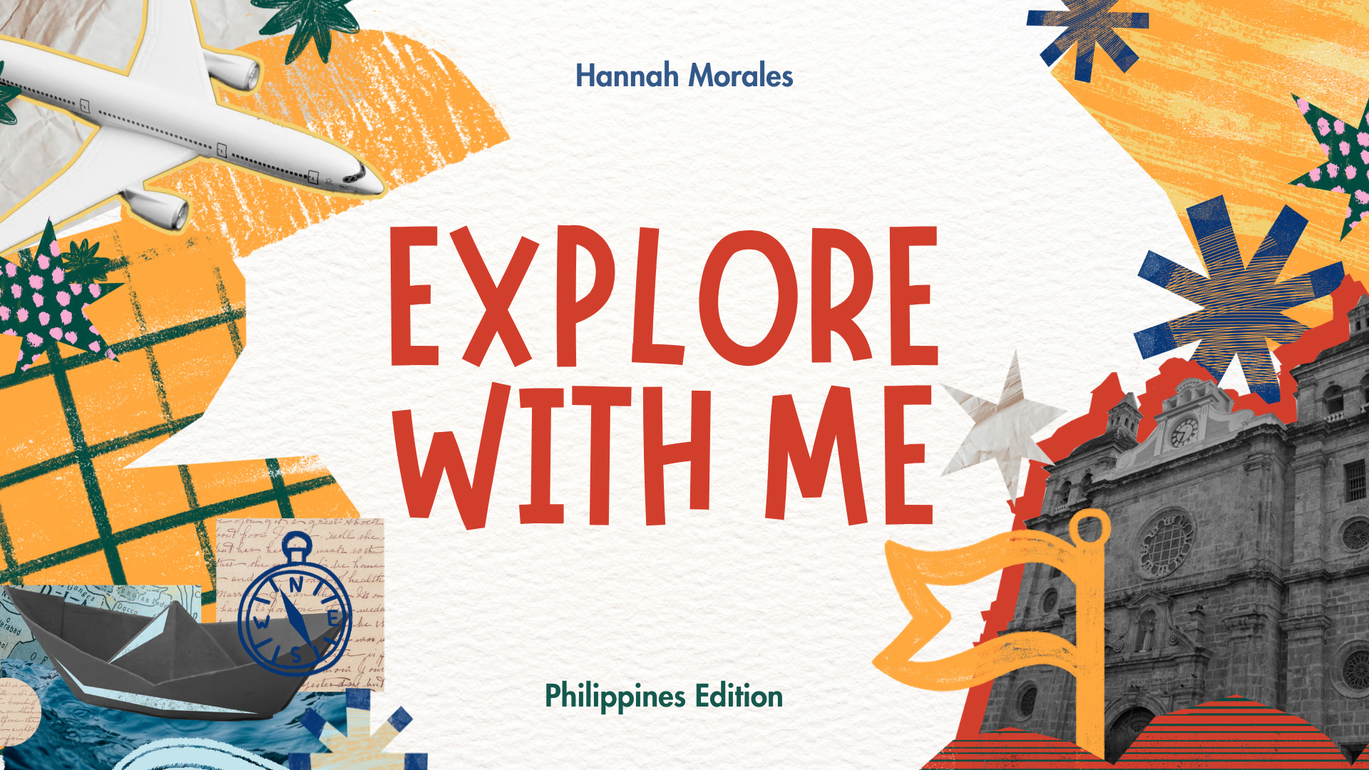 Colorful Vibrant Scrapbook Philippines Travel Presentation