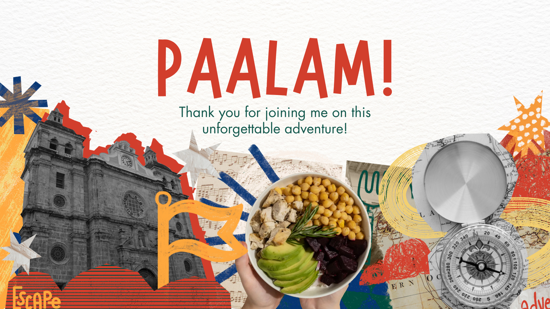 Colorful Vibrant Scrapbook Philippines Travel Presentation