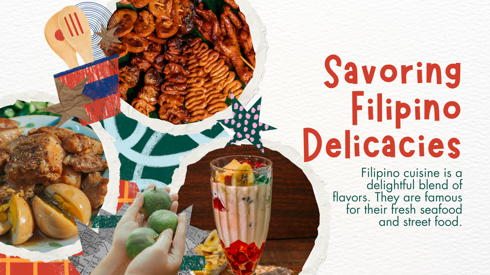 Colorful Vibrant Scrapbook Philippines Travel Presentation