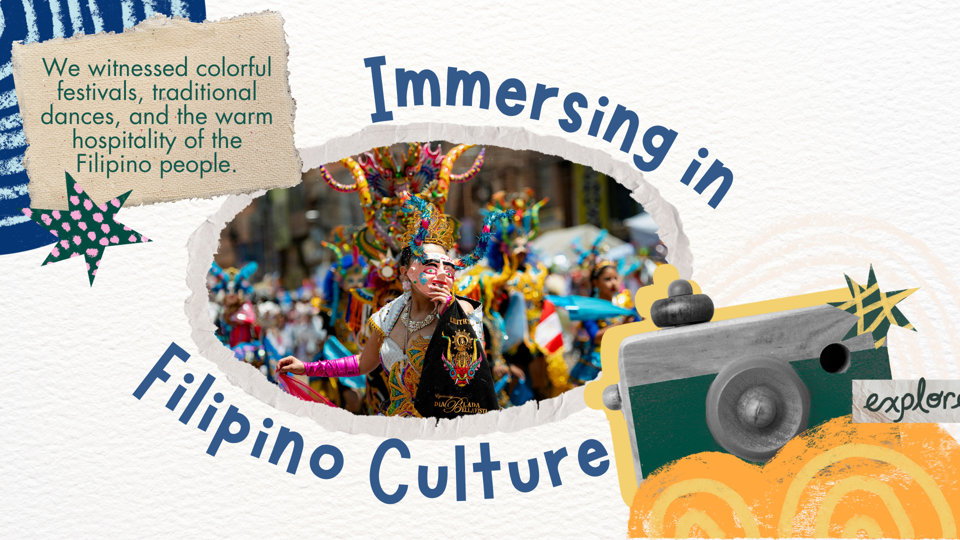 Colorful Vibrant Scrapbook Philippines Travel Presentation