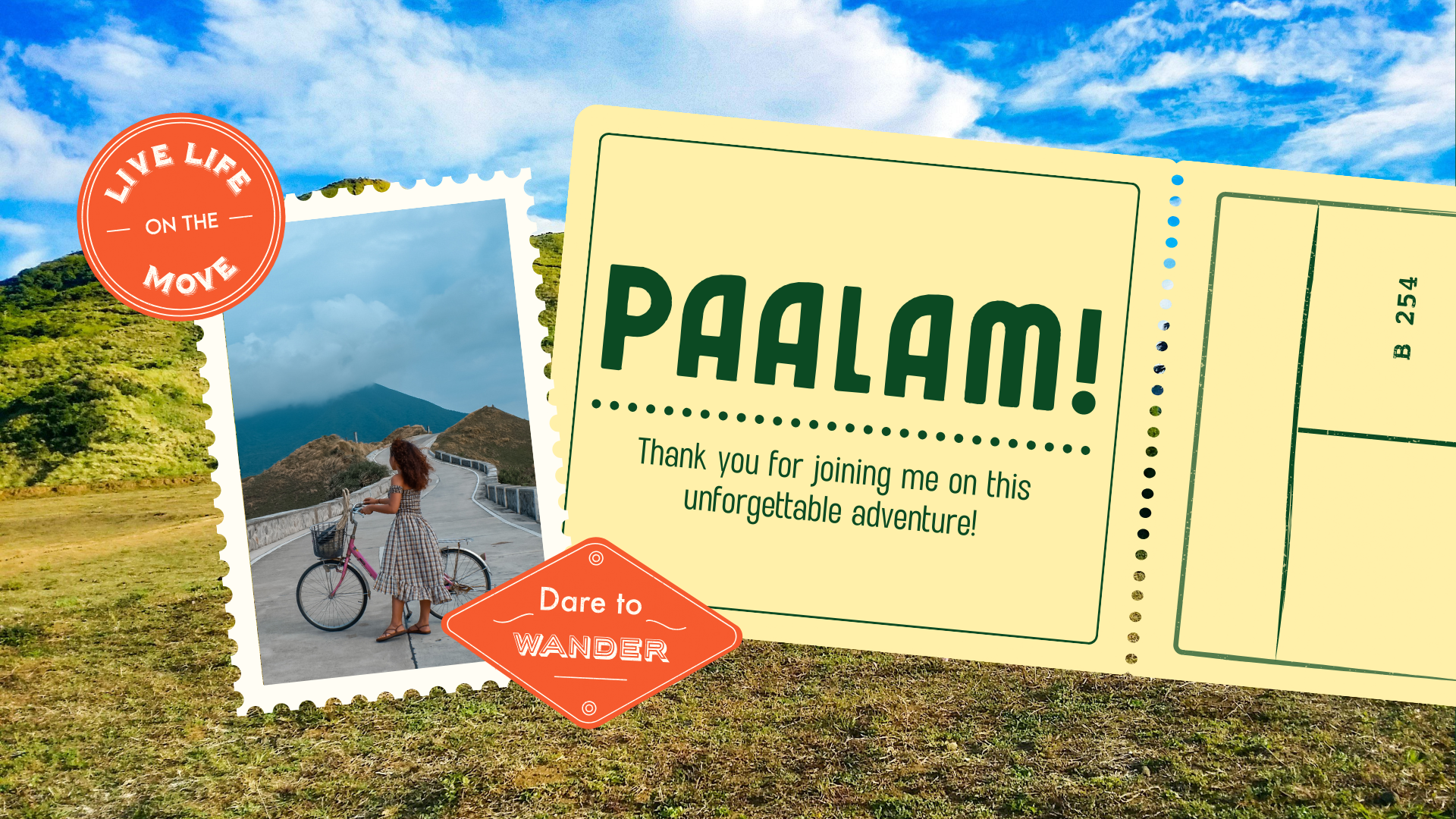 Green and Orange Playful Vintage  Philippines Travel Presentation