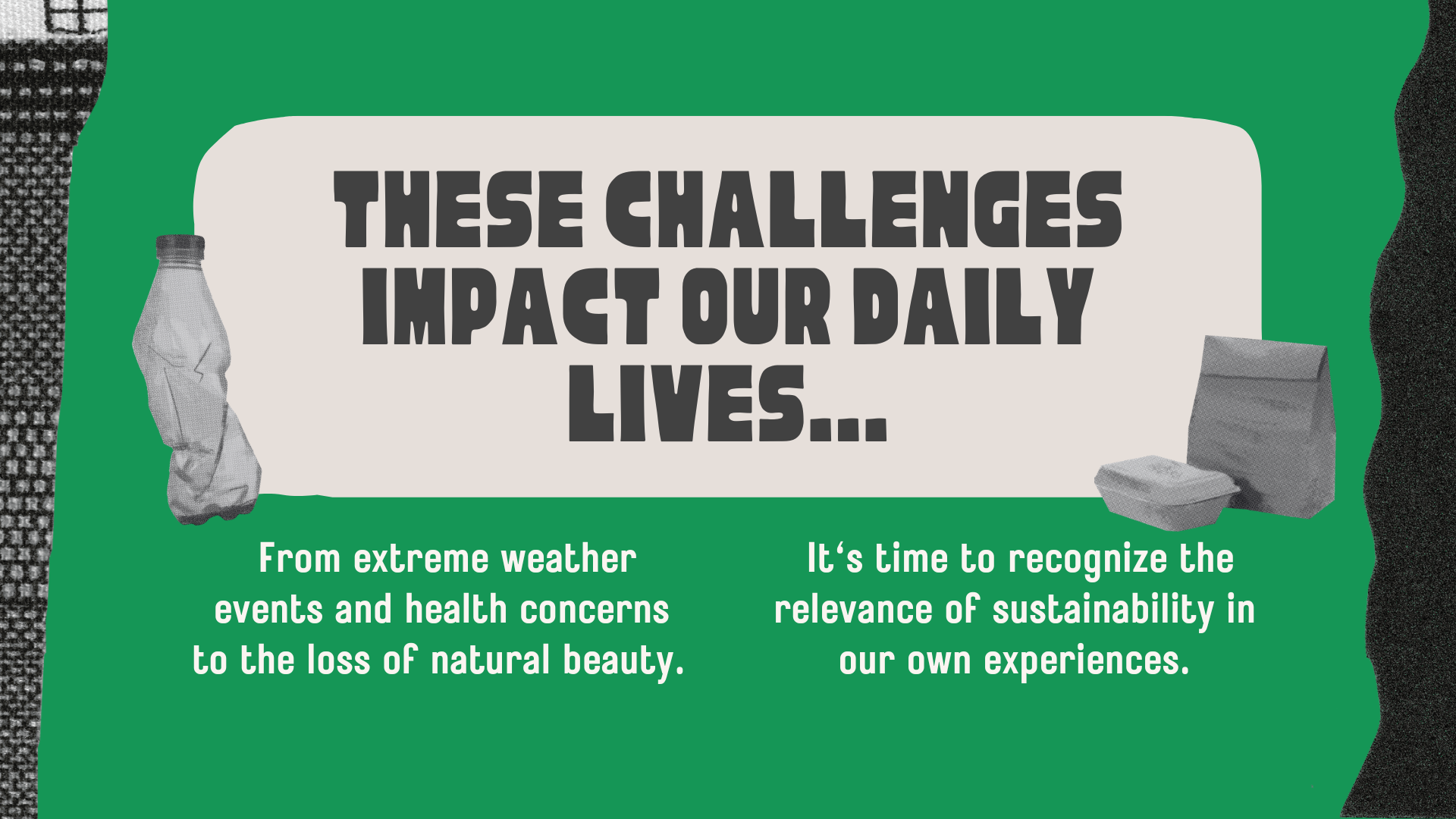 Green Geometric Modern Textured Environmental Sustainability Campaign Presentation