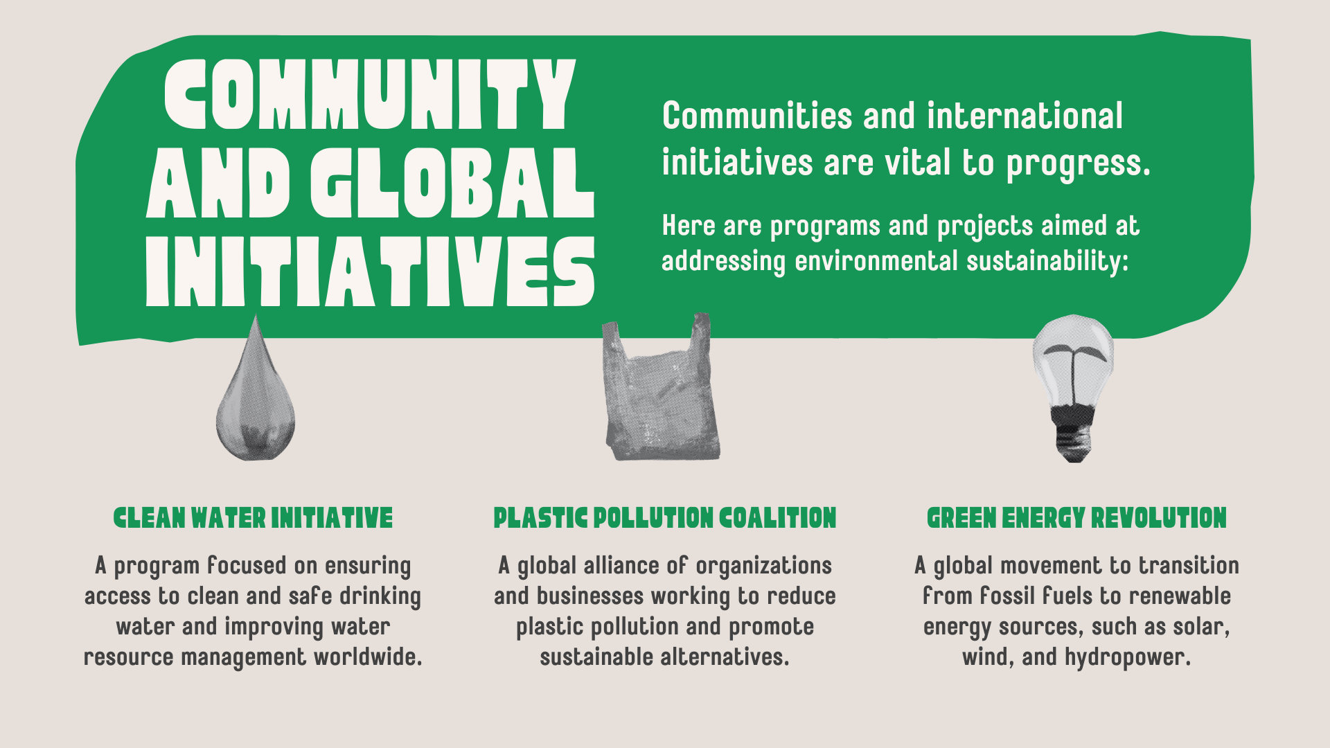 Green Geometric Modern Textured Environmental Sustainability Campaign Presentation