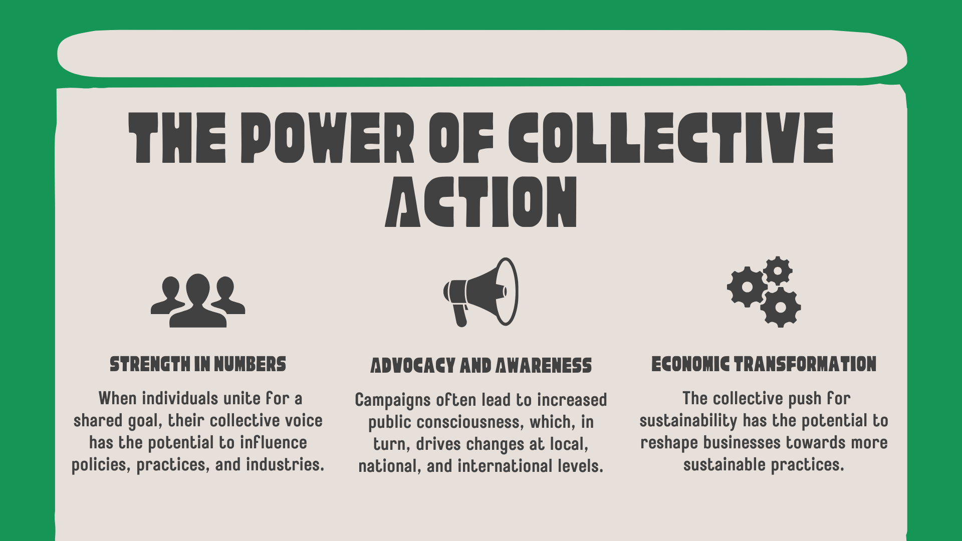 Green Geometric Modern Textured Environmental Sustainability Campaign Presentation