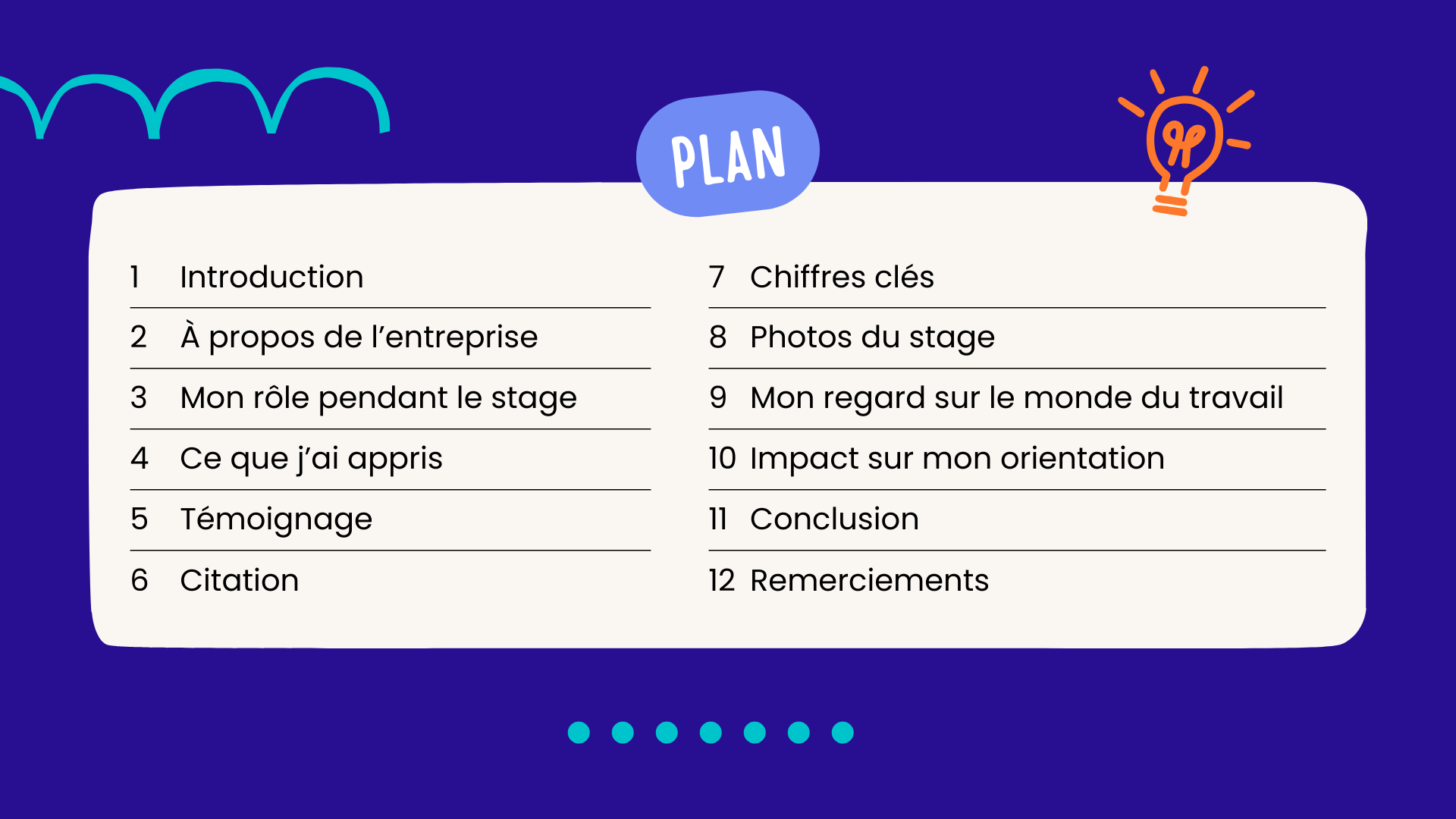 Rapport de Stage Collège Brevet Présentation Beige Coloré Moderne Illustré