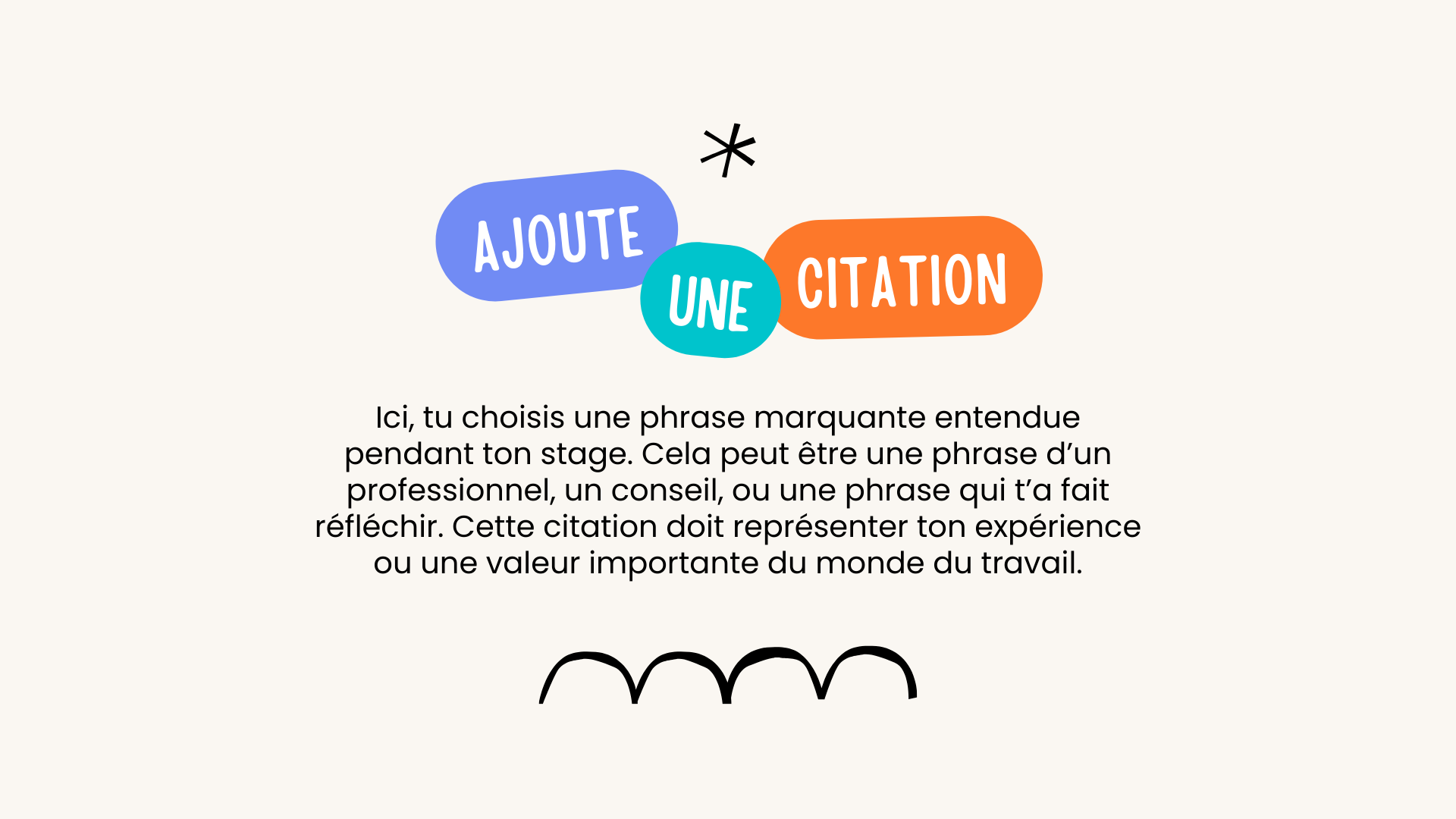 Rapport de Stage Collège Brevet Présentation Beige Coloré Moderne Illustré